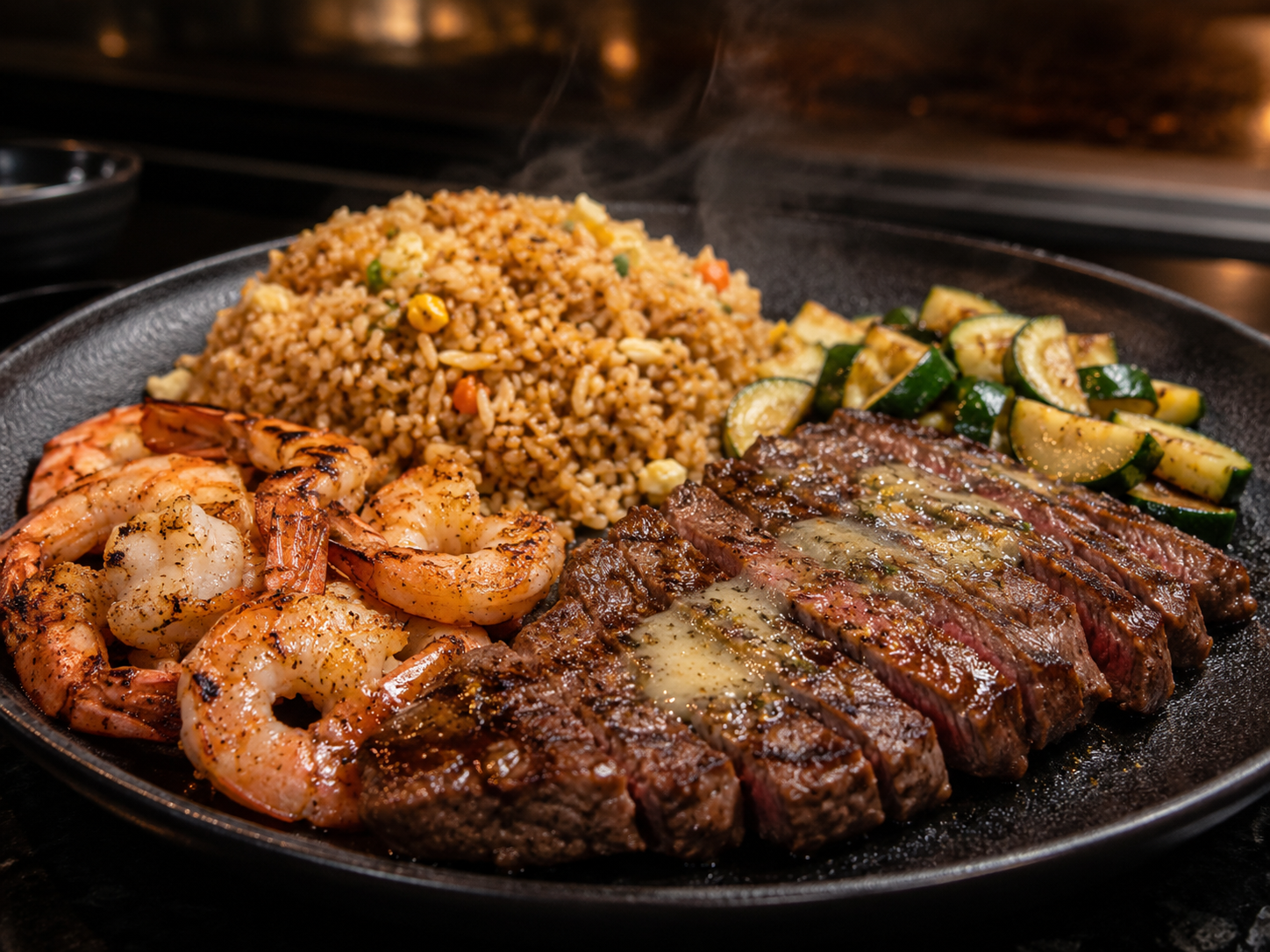 Sizzling Steak & Shrimp